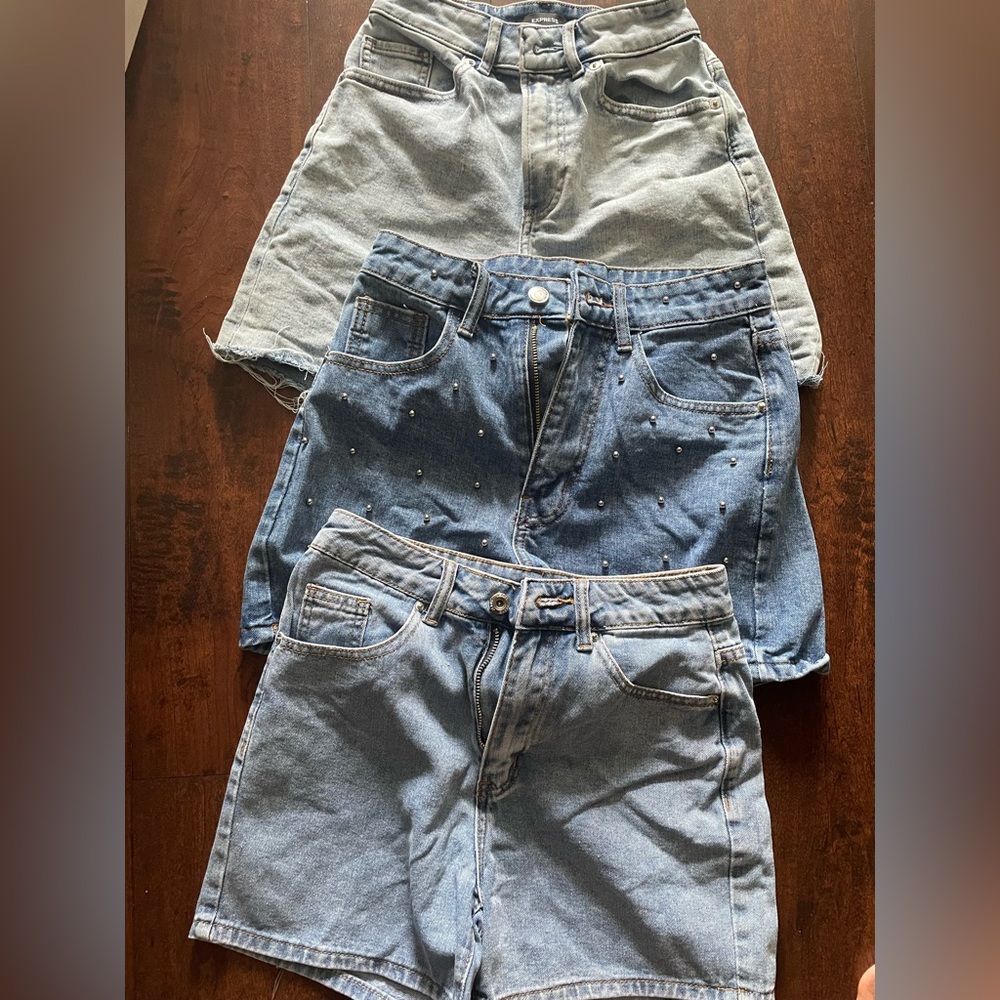 Denim shorts